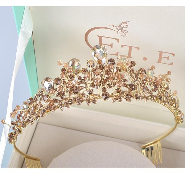 other rhinestone pearl design bridal crown handmade champagne tiara headband crystal diadem women wedding party hair accessories1, Golden;white
other rhinestone pearl design bridal crown handmade champagne tiara headband crystal diadem women wedding party hair accessories1, Golden;white