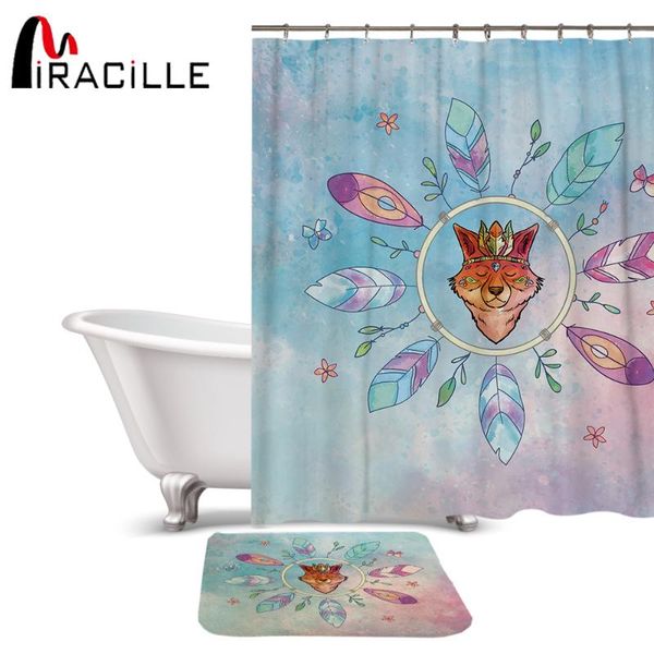miracille colorful feather shower curtain sets printed polyester waterproof fashion anti-slip rugs fashion carpets for toilet
miracille colorful feather shower curtain sets printed polyester waterproof fashion anti-slip rugs fashion carpets for toilet