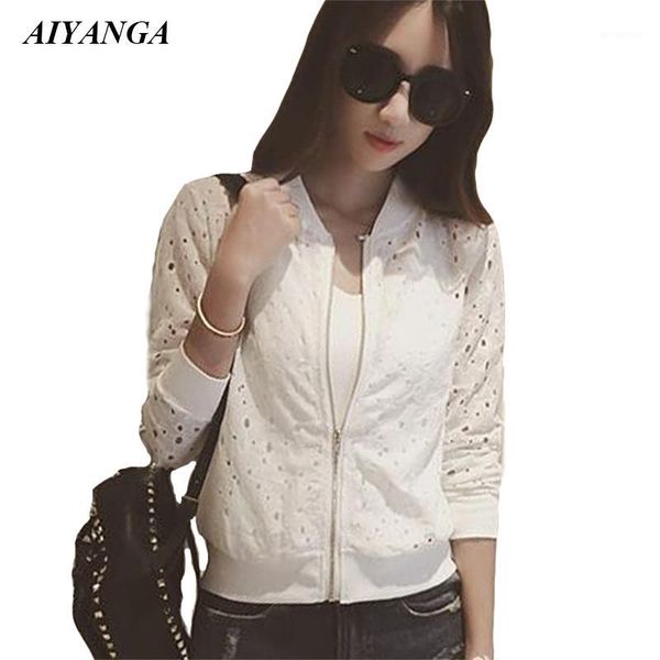 new coat and jackets women 2019 spring summer lace baseball uniform female jacket zipper outerwear white black m xl 2xl1, Black;brown
new coat and jackets women 2019 spring summer lace baseball uniform female jacket zipper outerwear white black m xl 2xl1, Black;brown