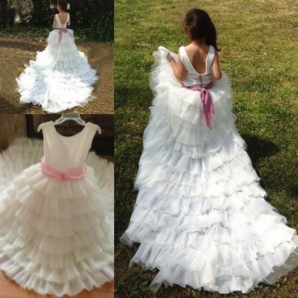 girl's dresses pink puffy princess kids real image flower girl with bow pearls for wedding party birthday ball gowns, Red;yellow
girl's dresses pink puffy princess kids real image flower girl with bow pearls for wedding party birthday ball gowns, Red;yellow
