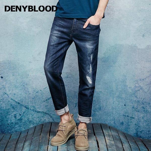 men's jeans denyblood mens stretch knit denim slim straight casual pants embroidery distressed ripped trousers 16647s1, Blue
men's jeans denyblood mens stretch knit denim slim straight casual pants embroidery distressed ripped trousers 16647s1, Blue