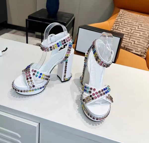 women's diamond real leather sandals fashion cross color bandage round buckle high heels summer luxury display party wedding shoes deli, Black
women's diamond real leather sandals fashion cross color bandage round buckle high heels summer luxury display party wedding shoes deli, Black