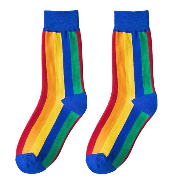autumn and winter new creative couple socks stitching rainbow vertical stripes tube socks college style retro, Black
autumn and winter new creative couple socks stitching rainbow vertical stripes tube socks college style retro, Black
