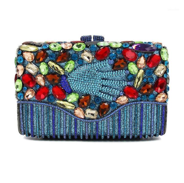 evening bags xiyuan brand blue crystal women clutch purse fashion multicolored rhinestone female party clutches shoulder handbag1
evening bags xiyuan brand blue crystal women clutch purse fashion multicolored rhinestone female party clutches shoulder handbag1