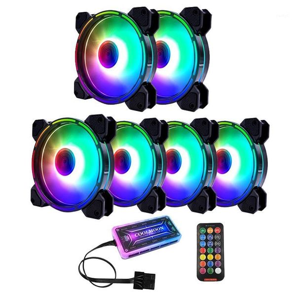 fans & coolings coolmoon rgb case fan, 12cm silent light emitting + standard controller computer fan cpu fan(6 pcs)1
fans & coolings coolmoon rgb case fan, 12cm silent light emitting + standard controller computer fan cpu fan(6 pcs)1