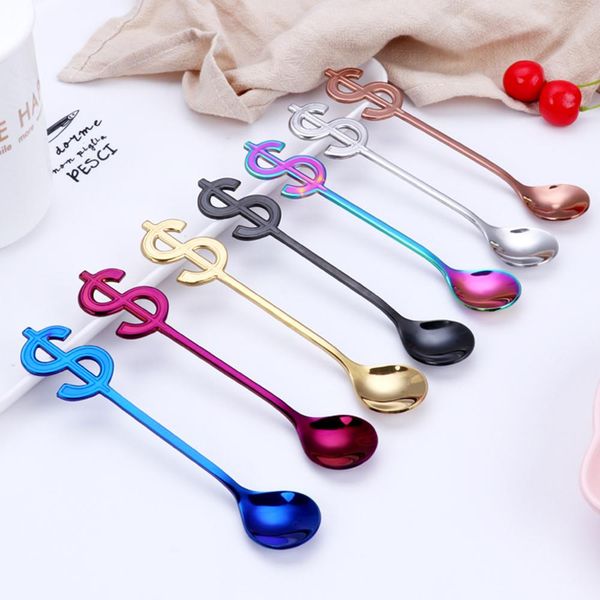 1pcs colorful stainless steel dollar shape spoon creative milk coffee spoon ice candy teaspoon accessorie h sqciyq
1pcs colorful stainless steel dollar shape spoon creative milk coffee spoon ice candy teaspoon accessorie h sqciyq
