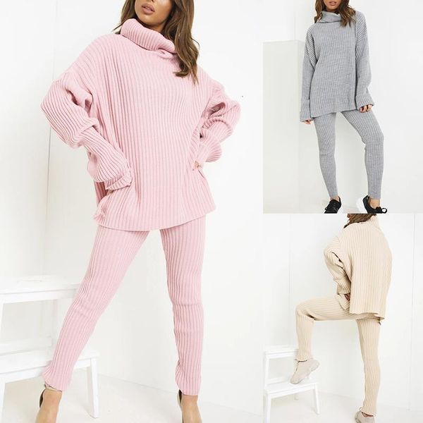 knitted women sweater sets long sleeve turtleneck sweaters long pants tricot set 2 pieces outfits oversize tracksuit, Gray
knitted women sweater sets long sleeve turtleneck sweaters long pants tricot set 2 pieces outfits oversize tracksuit, Gray
