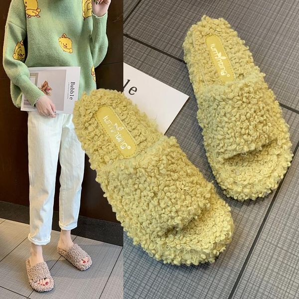 shoes slippers casual flock slipers women low fur flip flops slides platform luxury 2020 plush soft flat fashion rubber basic, Black
shoes slippers casual flock slipers women low fur flip flops slides platform luxury 2020 plush soft flat fashion rubber basic, Black