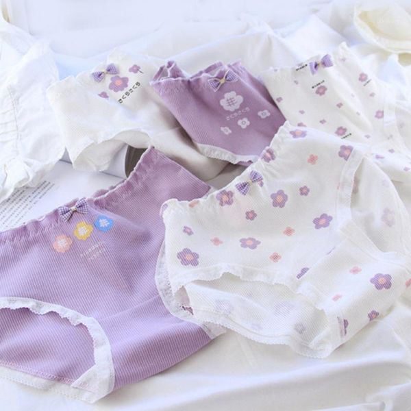 new arrival cotton panties sweet print mid waist women underwear comfortable briefs soft breathable purple lingerie1, Black;pink
new arrival cotton panties sweet print mid waist women underwear comfortable briefs soft breathable purple lingerie1, Black;pink