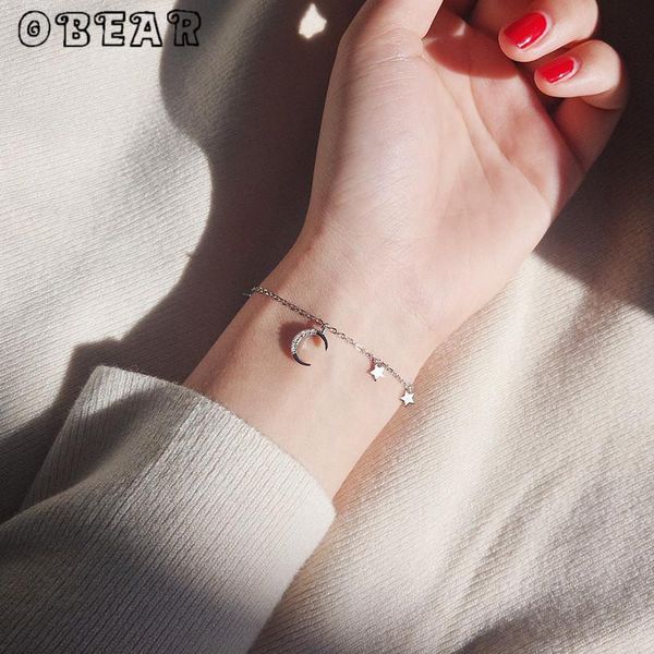 obear shiny zircon moon star tassel silver plated bracelet for women sweet jewelry gift, Black
obear shiny zircon moon star tassel silver plated bracelet for women sweet jewelry gift, Black