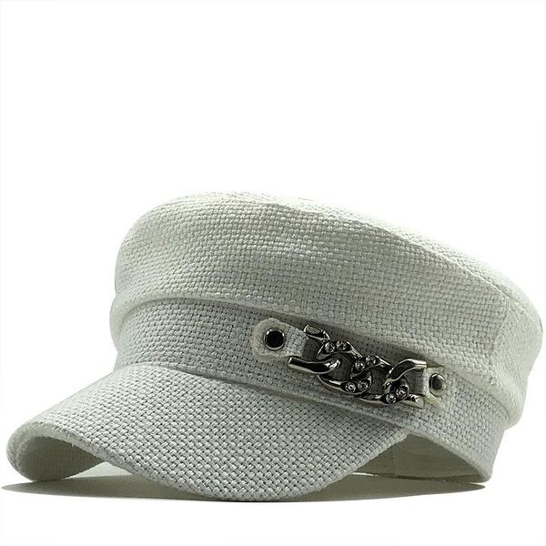 beanie/skull caps 2021 hat women flat cotton painter cap hats for spring summer with silver chain korean fashion, Blue;gray
beanie/skull caps 2021 hat women flat cotton painter cap hats for spring summer with silver chain korean fashion, Blue;gray