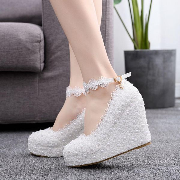 crystal queen new cunts wedding shoes bombs white platform flower from the rope sweet pearl dressed in bride high heel hco3, Black
crystal queen new cunts wedding shoes bombs white platform flower from the rope sweet pearl dressed in bride high heel hco3, Black