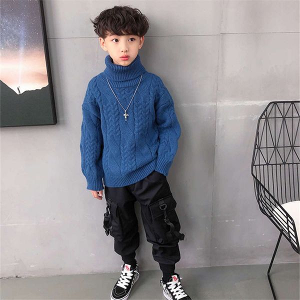 boys' sweater autumn and winter pullover thickened base shirt 2020 new children's high collar, Blue
boys' sweater autumn and winter pullover thickened base shirt 2020 new children's high collar, Blue