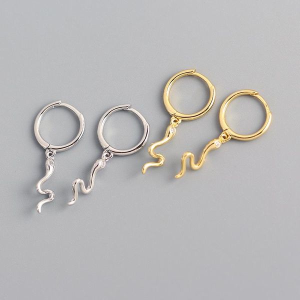 hoop & huggie real 925 sterling silver zircon snake earrings for fashion women ins fine jewelry 18k gold bohemian minimalist accessories, Golden;silver
hoop & huggie real 925 sterling silver zircon snake earrings for fashion women ins fine jewelry 18k gold bohemian minimalist accessories, Golden;silver
