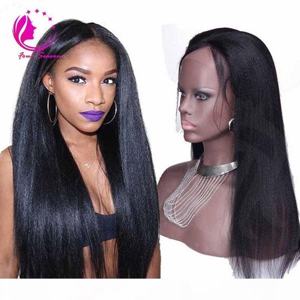 soft italian yaki glueless lace front human hair wigs for black women brazilian virgin hair wigs with baby hair, Black;brown
soft italian yaki glueless lace front human hair wigs for black women brazilian virgin hair wigs with baby hair, Black;brown