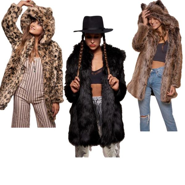 women's fur & faux mid length like coat coats and jackets women woman jacket winter, Black
women's fur & faux mid length like coat coats and jackets women woman jacket winter, Black