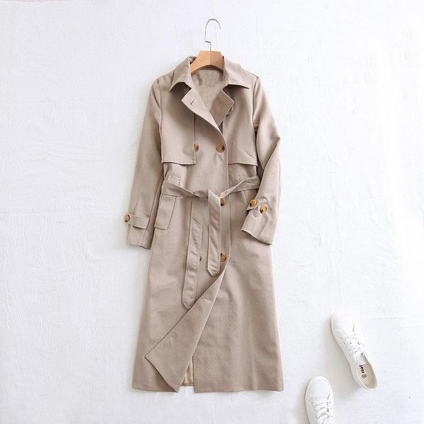 2020 women autumn coat turn down collar long sleeve women trench coat with belt casual for women long coat abrigo mujer, Tan;black
2020 women autumn coat turn down collar long sleeve women trench coat with belt casual for women long coat abrigo mujer, Tan;black