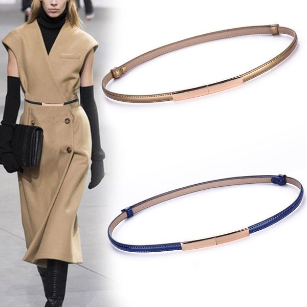 2020 new women dress strap fashion skinny genuine leather belts adjustable narrow waist belt gold buckle waistband, Black;brown
2020 new women dress strap fashion skinny genuine leather belts adjustable narrow waist belt gold buckle waistband, Black;brown