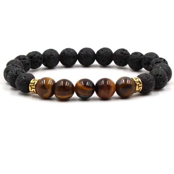 8mm seabed sediment tiger eye turquois lapis lazuli agates colorful chakra yoga elastic bracelet, Black
8mm seabed sediment tiger eye turquois lapis lazuli agates colorful chakra yoga elastic bracelet, Black