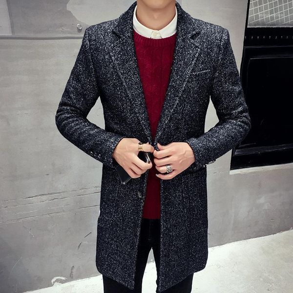 men's jackets slim men's large plaid coat suit collar wool woolen windbreaker thick warm coat1, Black;brown 
men's jackets slim men's large plaid coat suit collar wool woolen windbreaker thick warm coat1, Black;brown