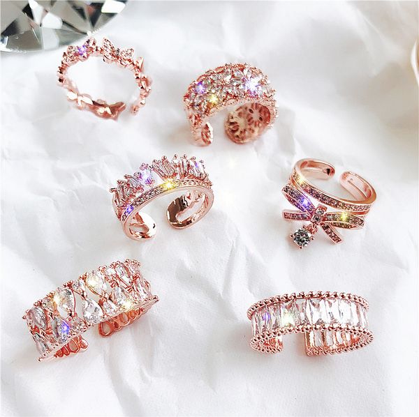 fashion jewelry women's ring silver plated cross double layers crystal open band rings for women 2020 new design glitter simple style
fashion jewelry women's ring silver plated cross double layers crystal open band rings for women 2020 new design glitter simple style