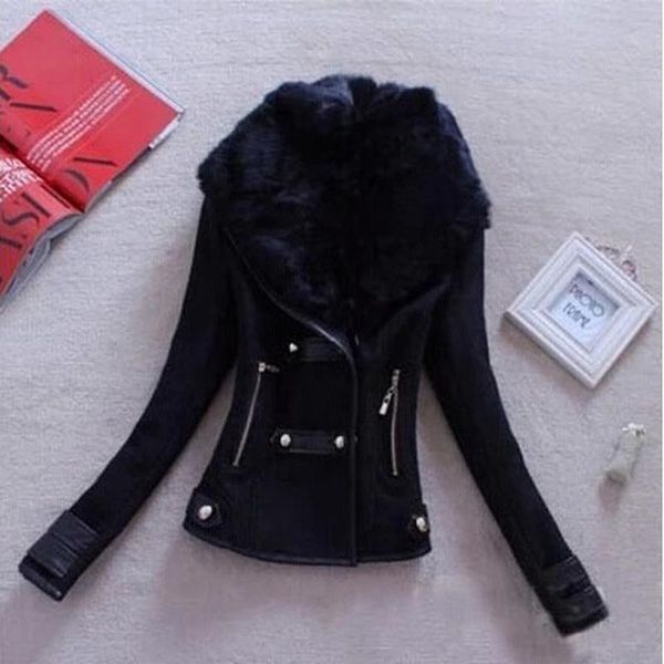 women's jackets autumn women ladies winter coats and woolen large size long sleeve fur collar slim short coat casaco feminino, Black;brown
women's jackets autumn women ladies winter coats and woolen large size long sleeve fur collar slim short coat casaco feminino, Black;brown