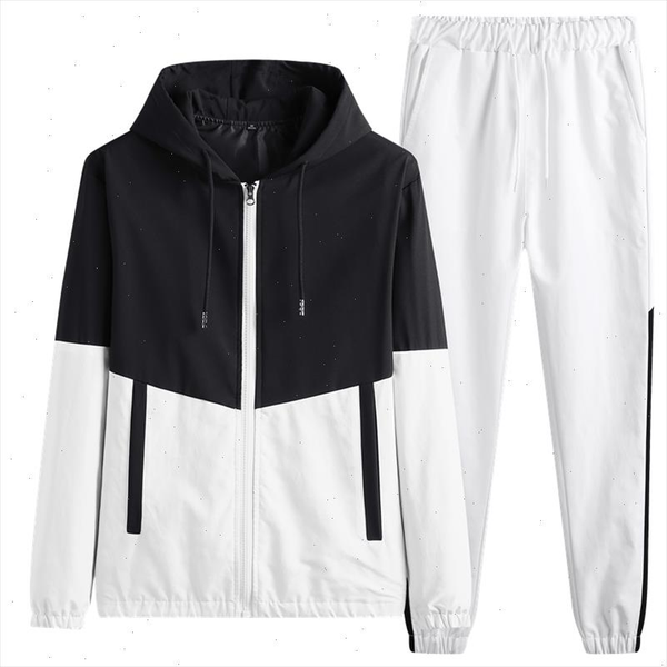 mens sportswear set new spring autumn tracksuit 2 pieces hooded sweatshirt pants sports suit male fashion clothing, Gray
mens sportswear set new spring autumn tracksuit 2 pieces hooded sweatshirt pants sports suit male fashion clothing, Gray