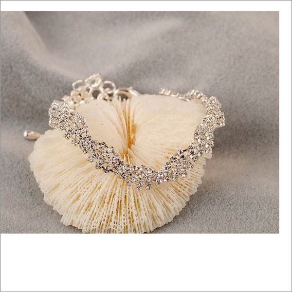 rhinestone miraculous garden silver plated clear wedding crystal link tennis bracelet, Golden;silver
rhinestone miraculous garden silver plated clear wedding crystal link tennis bracelet, Golden;silver