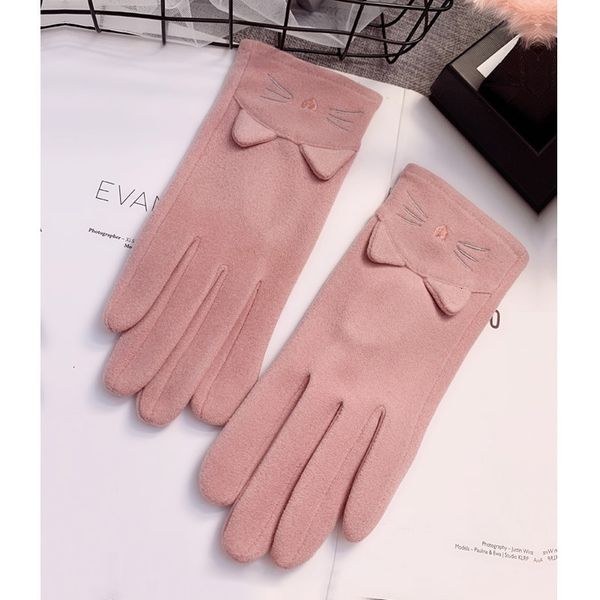 female winter thin lovely touch screen korean cartoon student suede warm and thick anti cold riding gloves, Blue;gray
female winter thin lovely touch screen korean cartoon student suede warm and thick anti cold riding gloves, Blue;gray