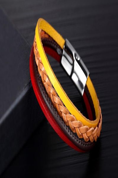 2017 new fashion multilayer genuine leather rope chain man bracelets classical simple design men jewelry with magnet buckle wmtonm
2017 new fashion multilayer genuine leather rope chain man bracelets classical simple design men jewelry with magnet buckle wmtonm