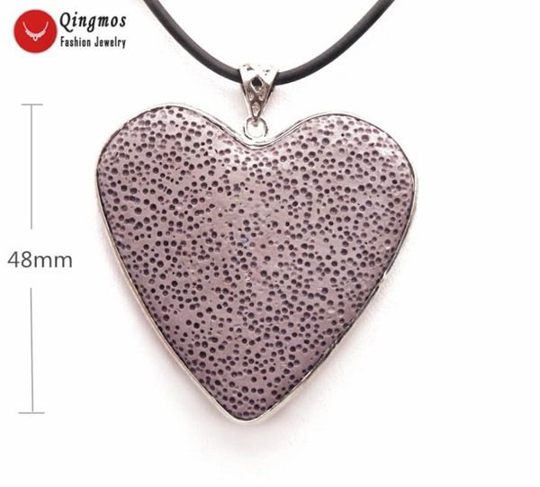 qingmos purple natural lava rock heart pendant necklace for women with 48mm lava rock necklace jewelry choker 17'' cord nec6490, Silver
qingmos purple natural lava rock heart pendant necklace for women with 48mm lava rock necklace jewelry choker 17'' cord nec6490, Silver