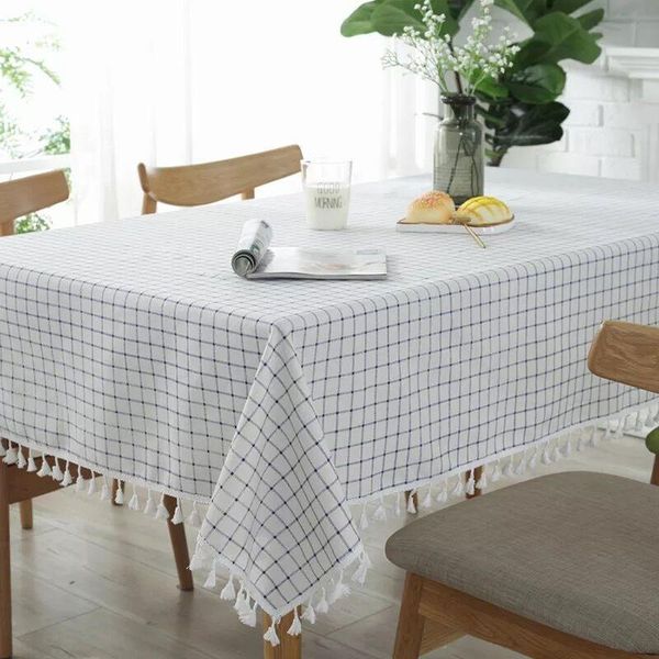 white blue plaid table cloth dinner rectangular antiderapant tablecloth home kitchen decor stripe table cover lace tassel
white blue plaid table cloth dinner rectangular antiderapant tablecloth home kitchen decor stripe table cover lace tassel