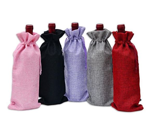 150pcs rustic jute burlap wine bottle cover bag for wedding party event birthday jute drawstring pouch party supplies wholesale
150pcs rustic jute burlap wine bottle cover bag for wedding party event birthday jute drawstring pouch party supplies wholesale
