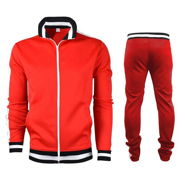 men patchwork color outfits long sleeve stand collar zipper coat + drawstring trousers sweatpants autumn 2pcs tracksuit, Gray
men patchwork color outfits long sleeve stand collar zipper coat + drawstring trousers sweatpants autumn 2pcs tracksuit, Gray