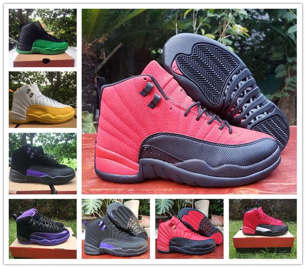 12 xii dark concord reverse flu game leather suede sports sneaker 12s varsity red black purple green yellow mens trainer, White;red
12 xii dark concord reverse flu game leather suede sports sneaker 12s varsity red black purple green yellow mens trainer, White;red