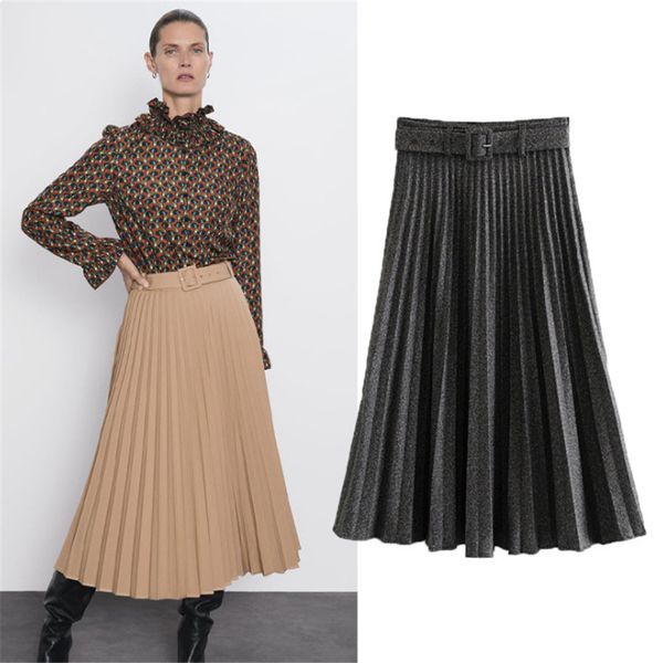 2021 new swan autumn and winter fashion simple ladies high waist pure plied slimming bust long female skirt yq4y, Black
2021 new swan autumn and winter fashion simple ladies high waist pure plied slimming bust long female skirt yq4y, Black