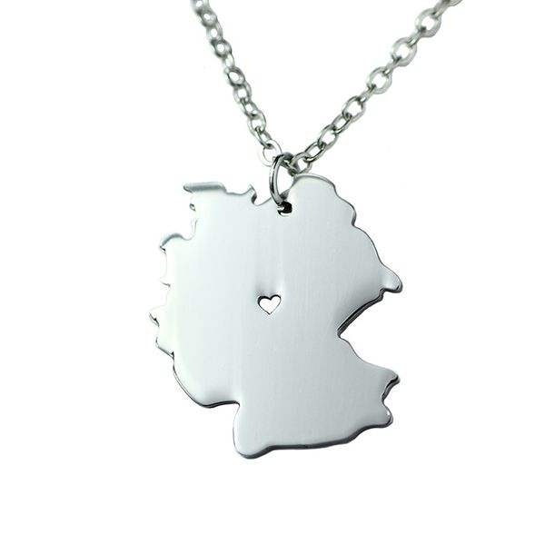 european and american popular, german map stainless steel necklace pendant., Silver
european and american popular, german map stainless steel necklace pendant., Silver