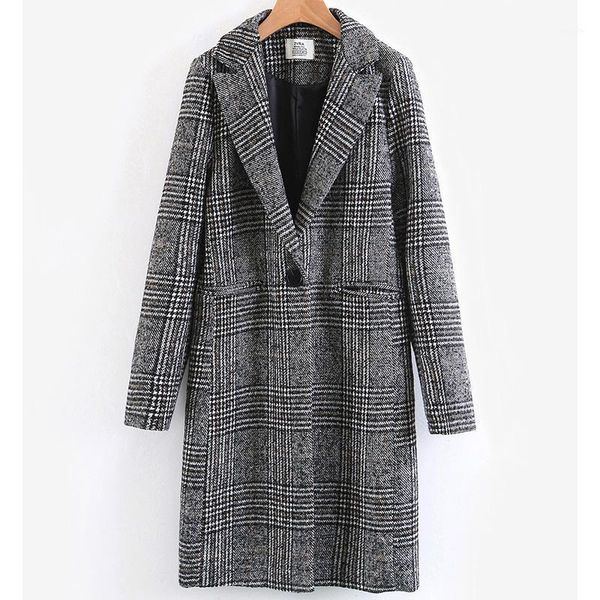 2018 fashion korean button long solid slim mujer womens fashion autumn winter long woolen coat overcoat parka outwear cardigan1, Black
2018 fashion korean button long solid slim mujer womens fashion autumn winter long woolen coat overcoat parka outwear cardigan1, Black