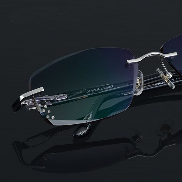 summer style fashionable trimming rimless men's complete prescription sunglasses with rhinestones on lenses frame hyperopic, White;black
summer style fashionable trimming rimless men's complete prescription sunglasses with rhinestones on lenses frame hyperopic, White;black