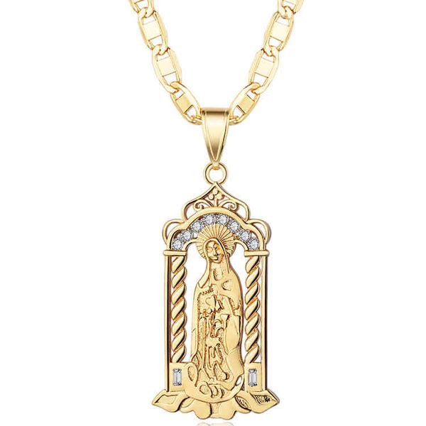 2019 fashion new design jewelry cz gold plated religious catholic pendants necklace, Silver
2019 fashion new design jewelry cz gold plated religious catholic pendants necklace, Silver