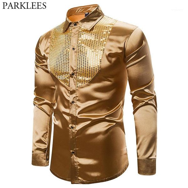 mens smooth silk satin shirt gold sequin tuxedo shirt party stage performance wedding dress shirts dance club chemise homme xxl1, White;black
mens smooth silk satin shirt gold sequin tuxedo shirt party stage performance wedding dress shirts dance club chemise homme xxl1, White;black