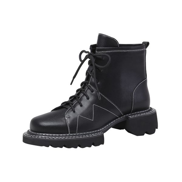 2021 elegant women leather ankle genuine thick heels warm ladies shoes woman boots big size mk0v, Black
2021 elegant women leather ankle genuine thick heels warm ladies shoes woman boots big size mk0v, Black