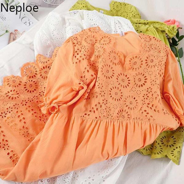 neploe korean elegant hollow-out v-neck dresses sweet short sleeve high waist causal vestidos femme summer a-line dress 4a8431, Black;gray
neploe korean elegant hollow-out v-neck dresses sweet short sleeve high waist causal vestidos femme summer a-line dress 4a8431, Black;gray