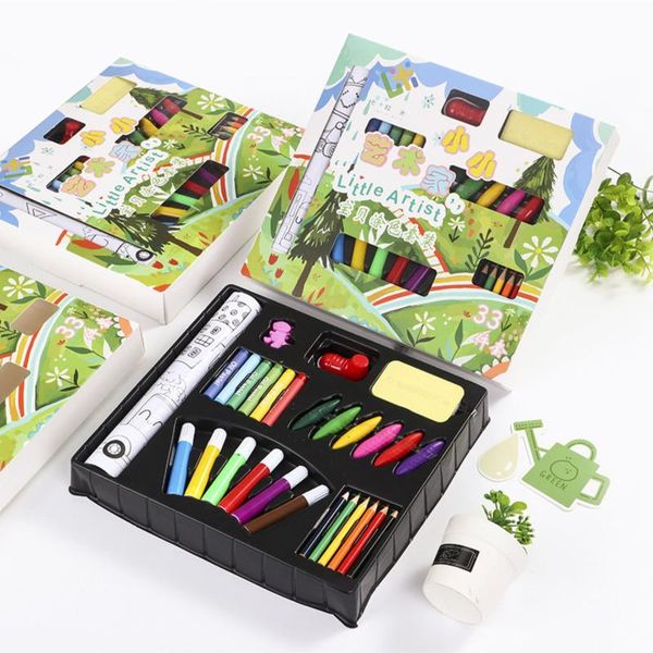 student coloring set washed crayons pencils erasers, brushes
student coloring set washed crayons pencils erasers, brushes