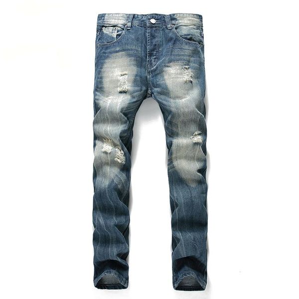 casual fashion patchwork hollow begging cropped jeans pants denim ripped hip hop men ripped old brand dropship large size, Blue
casual fashion patchwork hollow begging cropped jeans pants denim ripped hip hop men ripped old brand dropship large size, Blue