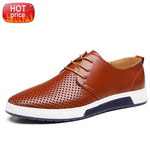 new 2020 men casual shoes leather summer breathable holes luxurious brand flat shoes for men drop shipping #of3z
new 2020 men casual shoes leather summer breathable holes luxurious brand flat shoes for men drop shipping #of3z