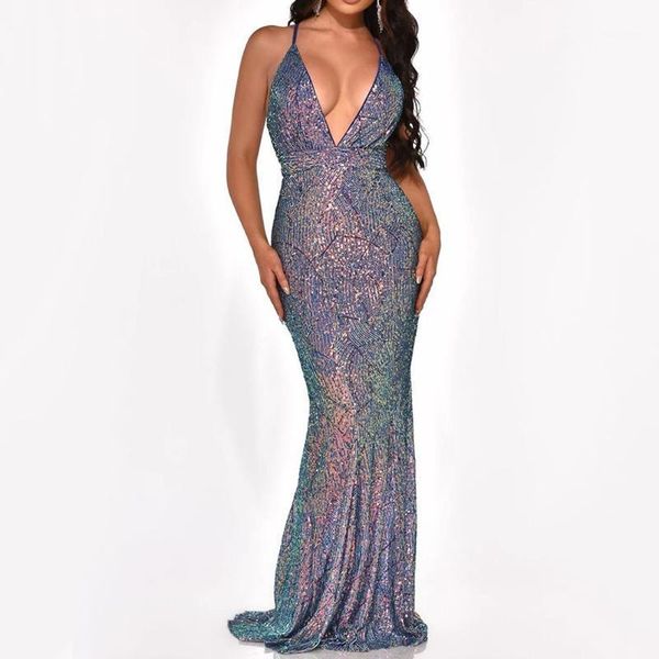 v neck women long party dress backless bodycon tunic high waist prom evening dinner dresses for ladies shiny blue sequins1, Black;gray
v neck women long party dress backless bodycon tunic high waist prom evening dinner dresses for ladies shiny blue sequins1, Black;gray