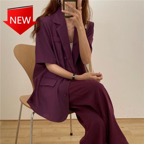 elegant office lady loose solid short sleeve blazers + pants suits 2 piece sets 2020 new women blazer pants suit, White
elegant office lady loose solid short sleeve blazers + pants suits 2 piece sets 2020 new women blazer pants suit, White