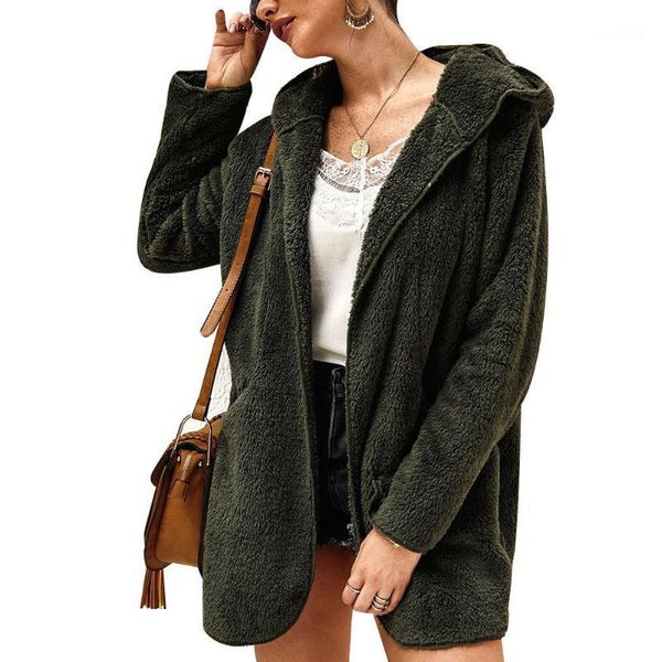 women autumn winter hooded jacket coat long sleeve lapel warm cotton coat bmf881, Black;brown
women autumn winter hooded jacket coat long sleeve lapel warm cotton coat bmf881, Black;brown