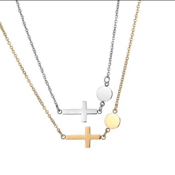 pendant necklaces female cross necklace stainless steel statement chokers for women religious jewelry neckless birthday gifts, Silver
pendant necklaces female cross necklace stainless steel statement chokers for women religious jewelry neckless birthday gifts, Silver